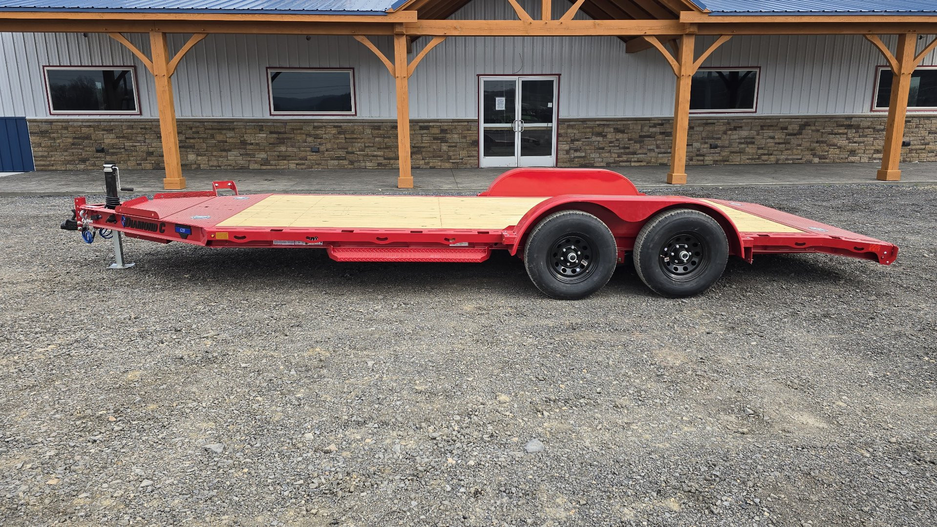 New Diamond C Car Trailer 9.8K GVWR / 83"x18' / Spare Tire Mount