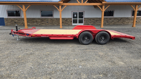 New Diamond C Car Trailer 9.8K GVWR / 83"x18' / Spare Tire Mount