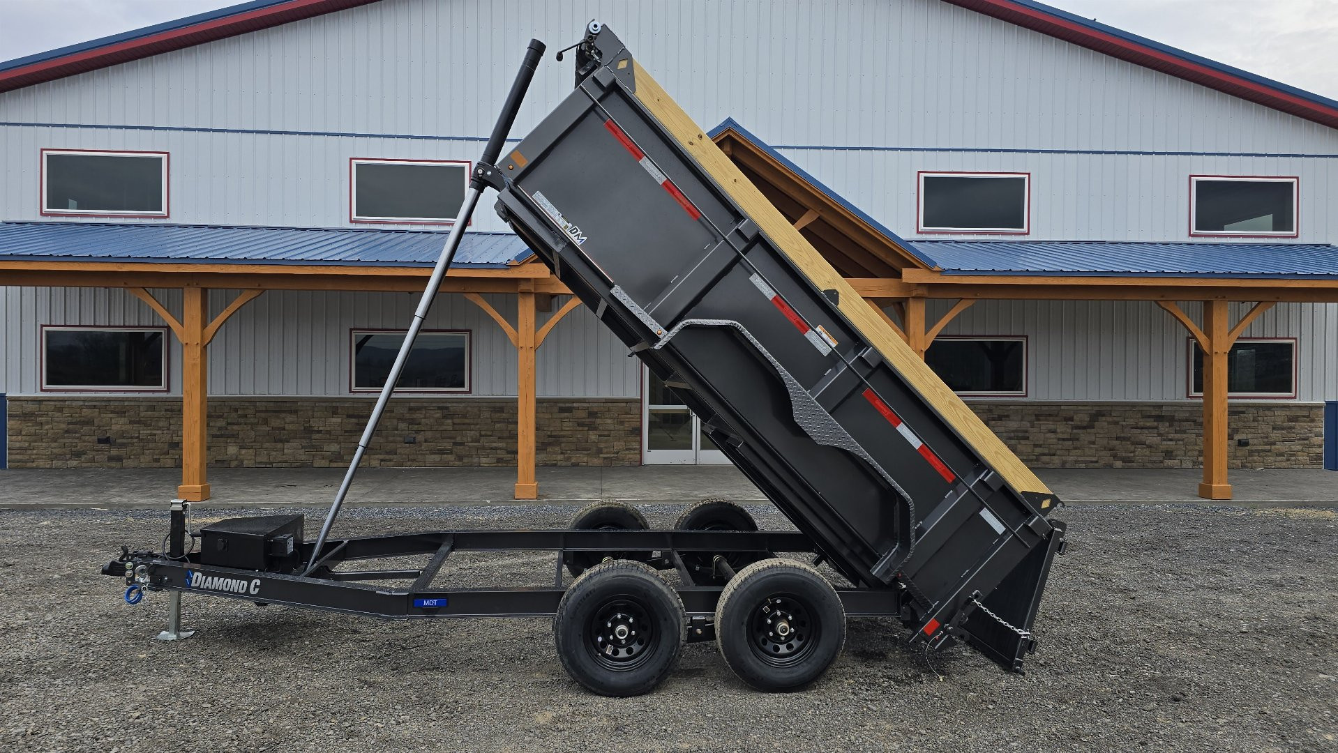 New Diamond C Trailers Dump Trailer /9.8K GVWR / 77"x12' / Tarp Kit