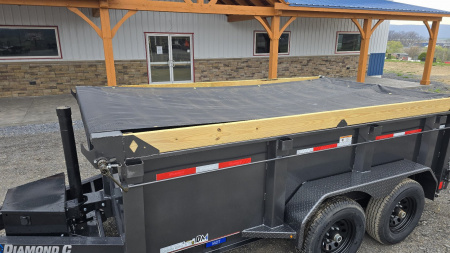 New Diamond C Trailers Dump Trailer /9.8K GVWR / 77"x12' / Tarp Kit