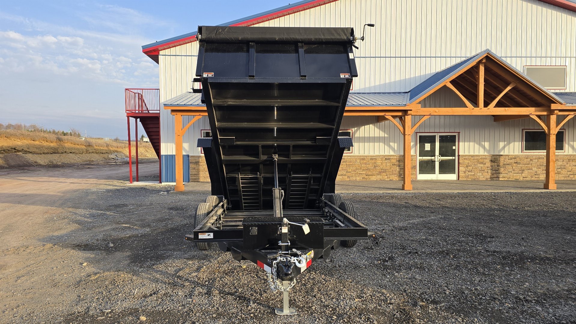 New 2025 H&H Utility Dump Trailer / 9.9K GVWR / 76"x10' / Tarp Kit