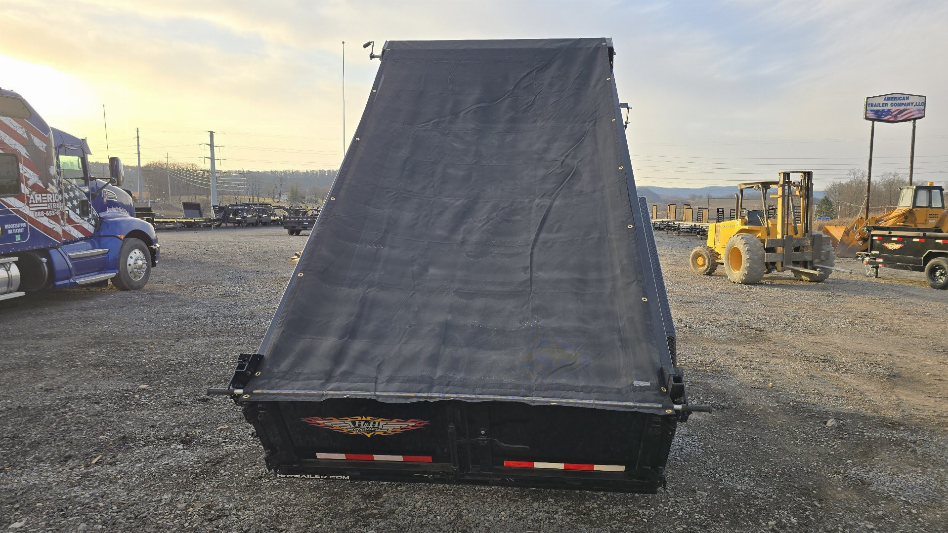 New 2025 H&H Utility Dump Trailer / 9.9K GVWR / 76"x10' / Tarp Kit