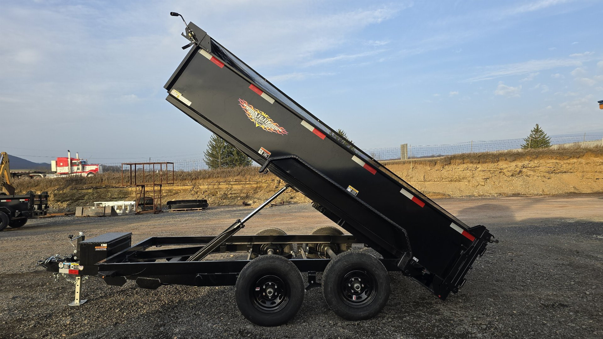 New 2025 H&H Utility Dump Trailer / 9.9K GVWR / 76"x10' / Tarp Kit