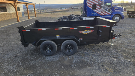 New 2025 H&H Utility Dump Trailer / 9.9K GVWR / 76 x10' / Tarp Kit