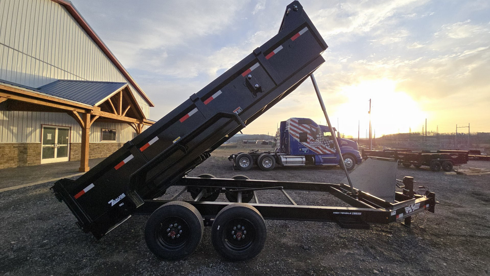 New H&H Topline Telescopic I-Beam Dump Trailer / 17.6 GVWR / 83"x14'
