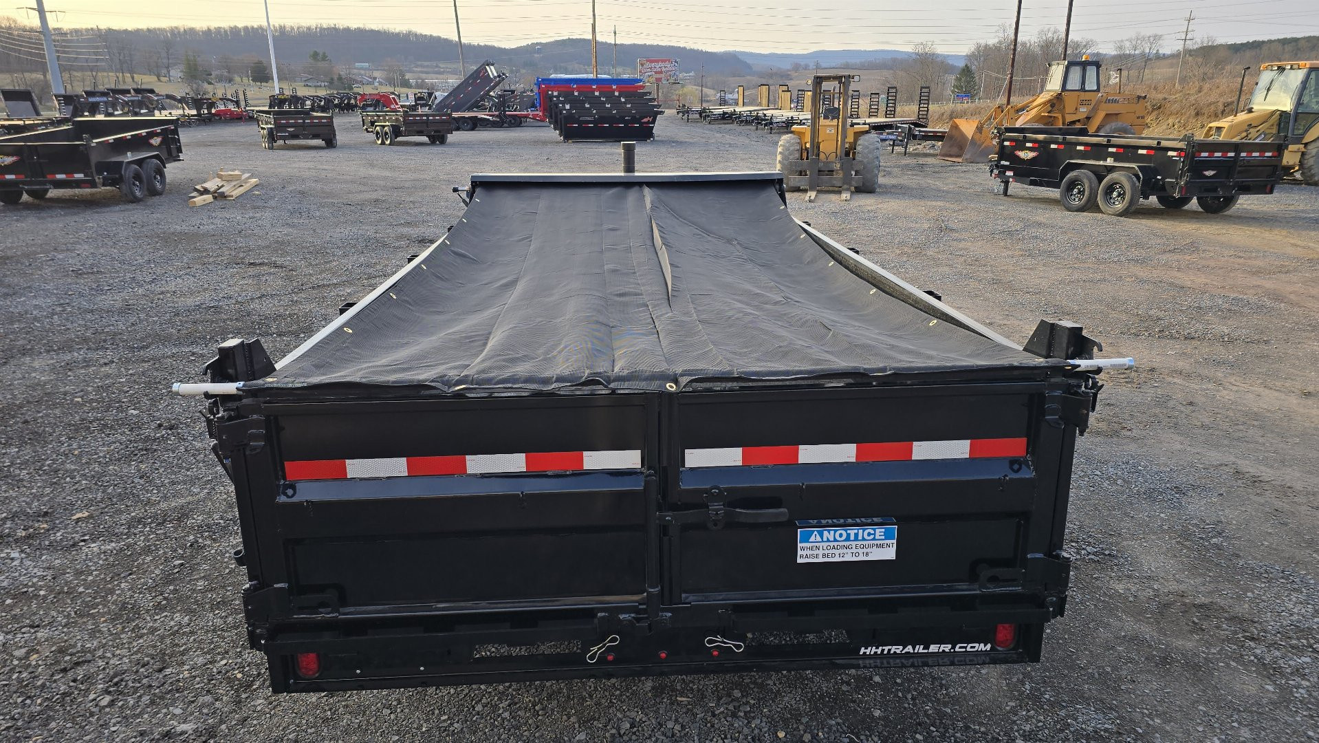 New H&H Topline Telescopic I-Beam Dump Trailer / 17.6 GVWR / 83"x14'