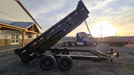 New H&H Topline Telescopic I-Beam Dump Trailer / 17.6 GVWR / 83 x14'