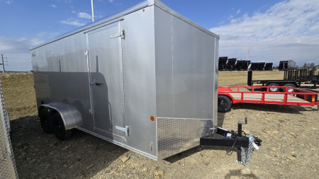 New Car Mate Enclosed Trailer / 7K GVWR / 7'x16'x78  / Ramp Door