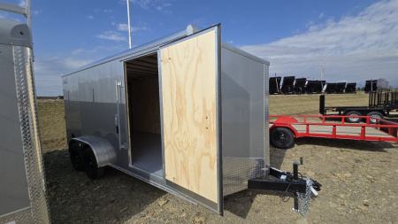 New Car Mate Enclosed Trailer / 7K GVWR / 7'x16'x78" / Ramp Door