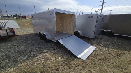 New Car Mate Enclosed Trailer / 7K GVWR / 7'x16'x78" / Ramp Door