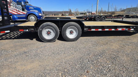 New H&H I-Beam Equip. Trailer / 17.6K GVWR / 82x20' / 24" HD Mesh Ramps