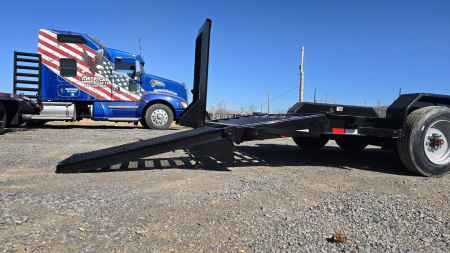 New H&H I-Beam Equip. Trailer / 17.6K GVWR / 82x20' / 24" HD Mesh Ramps