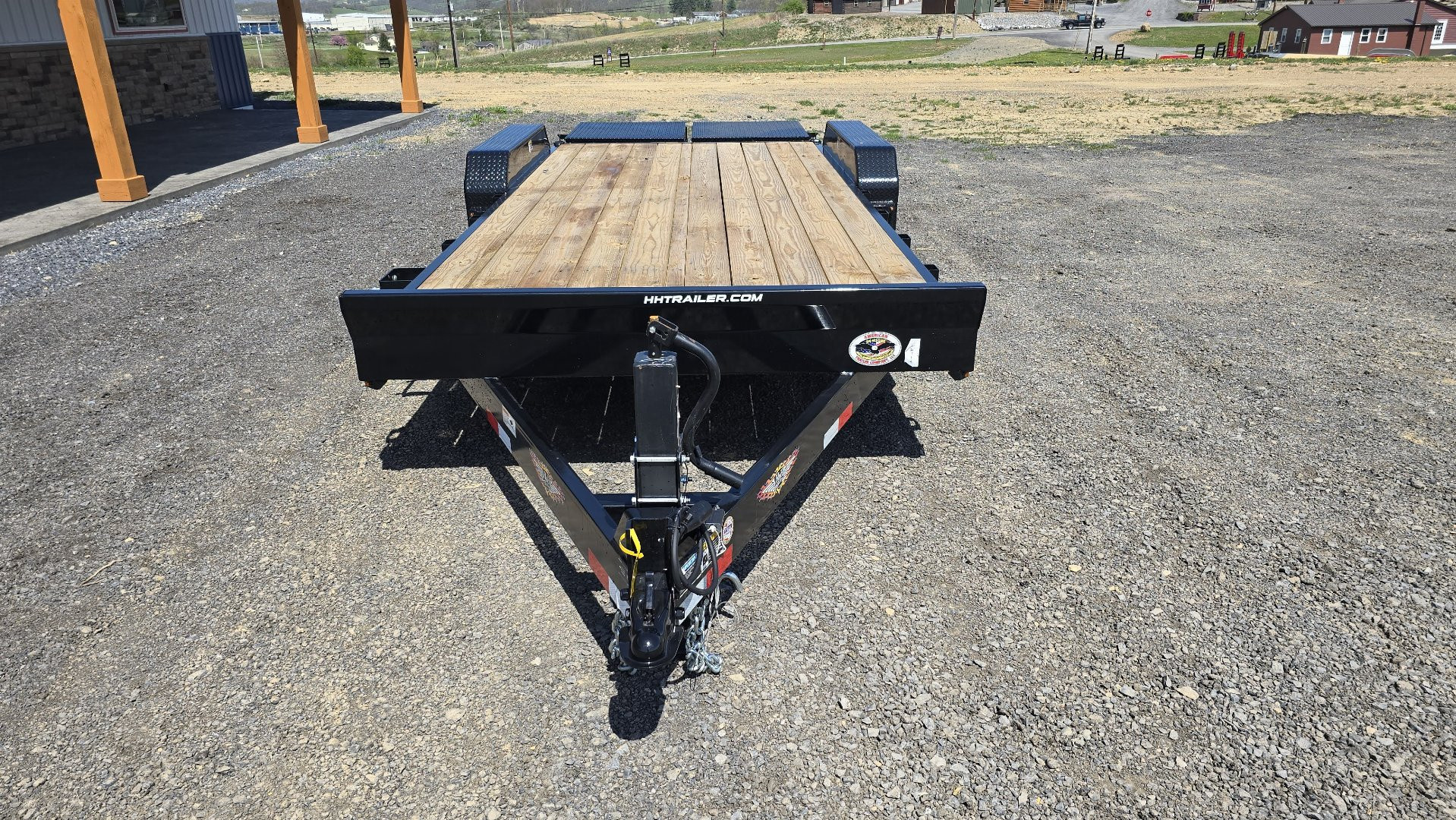 New H&H Deluxe Ramp Equip. Trailer / 14K GVWR / 82"x22' / Fold Over Ramps