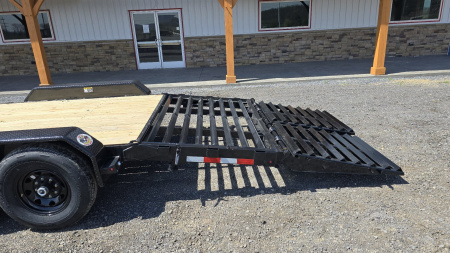 New H&H Deluxe Ramp Equip. Trailer / 14K GVWR / 82"x22' / Fold Over Ramps