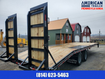 New Quality Trailers Pro Grade Pintle Deckover - 25' - 25K GVWR -Wood Filled Ramps