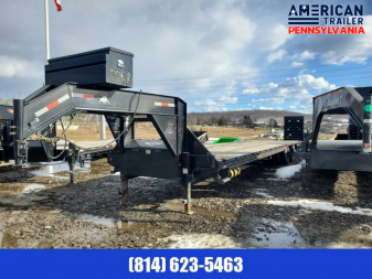Used USED! Iron Bull Flatbed Trailer / 24K GVWR / 102 x40' / Rampage Ramps