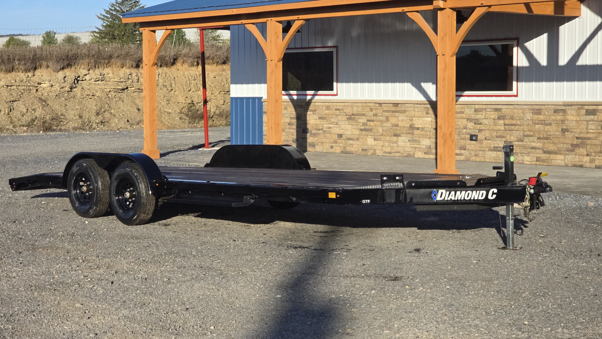 New 2024 Diamond C Car Trailer 9.8K GVWR / 83"x20' / Spare Tire Mount