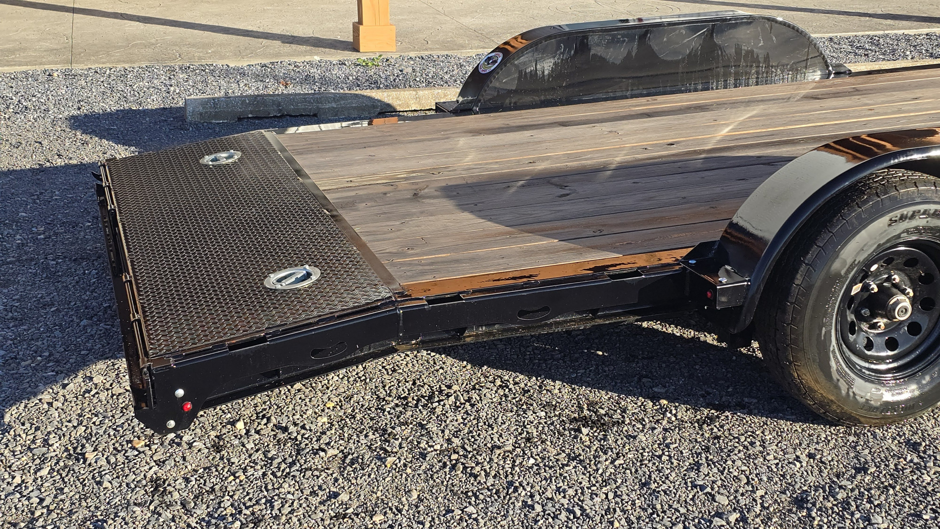 New 2024 Diamond C Car Trailer 9.8K GVWR / 83"x20' / Spare Tire Mount