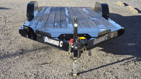 New 2024 Diamond C Car Trailer 9.8K GVWR / 83"x20' / Spare Tire Mount