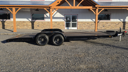 New 2024 Diamond C Car Trailer 9.8K GVWR / 83"x20' / Spare Tire Mount