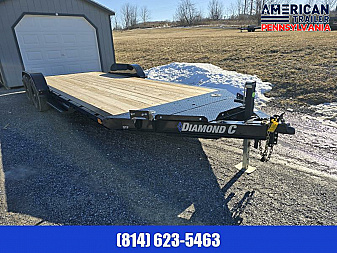 New Diamond C Car Trailer 9.8K GVWR / 83"x20' / Spare Tire Mount