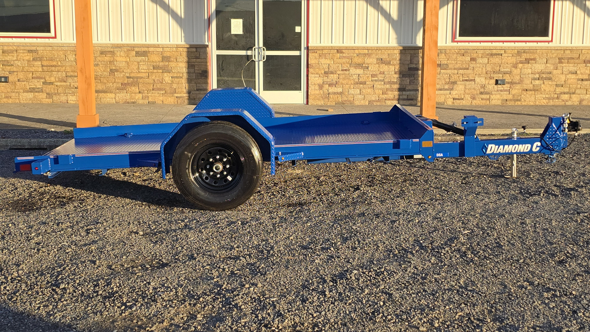 New 77"x12' Diamond C Tilt Deck / 7000 GVWR / Gravity Tilt