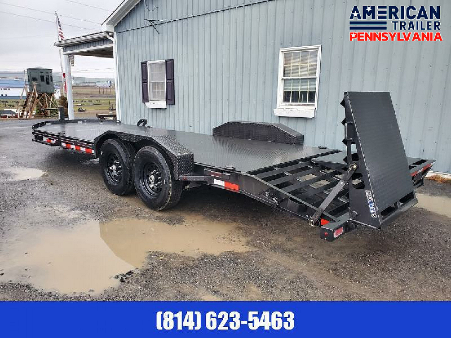 New 2024 Diamond C Equipment Trailer / 14.9K GVWR / 82"x22' /Max Ramps