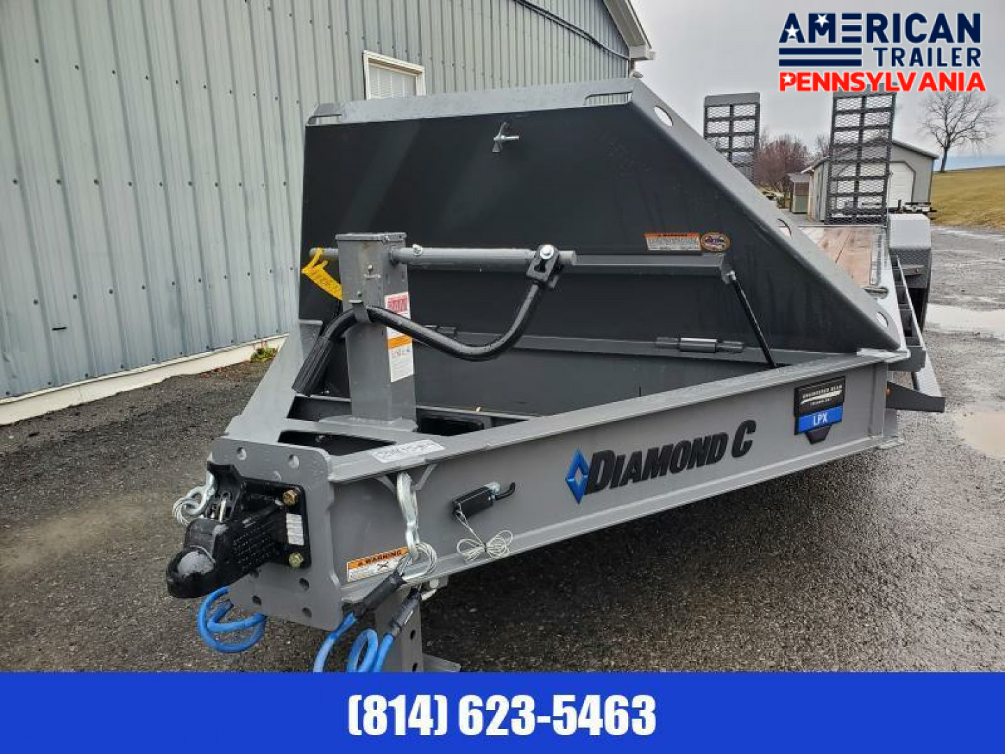New Diamond C Equipment Trailer / 20K GVWR / 82"x24' /HD Ramps