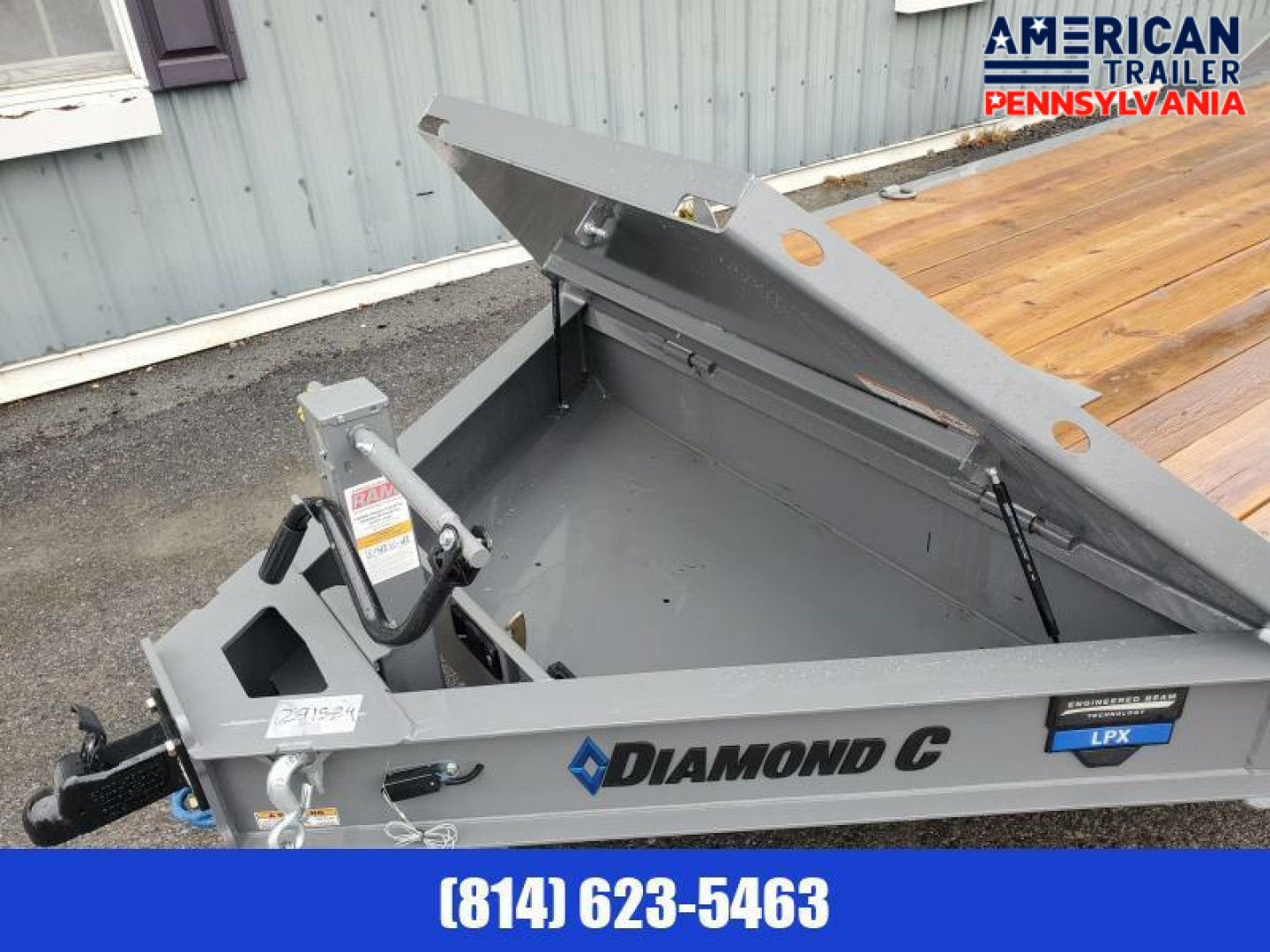 New Diamond C Equipment Trailer / 20K GVWR / 82"x24' /HD Ramps