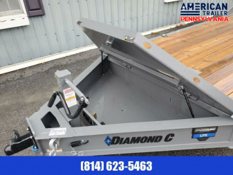 New Diamond C Equipment Trailer / 20K GVWR / 82"x24' /HD Ramps