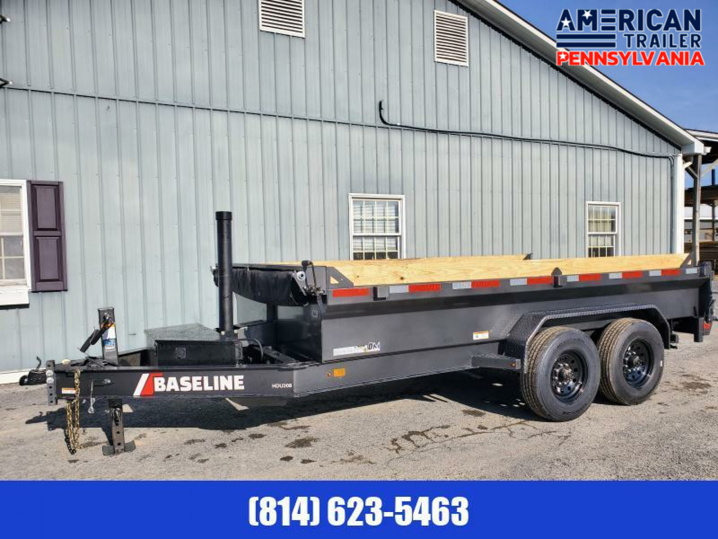 New Baseline Low Pro Dump Trailer / 16K GVWR / 82"x14' / Tarp Kit