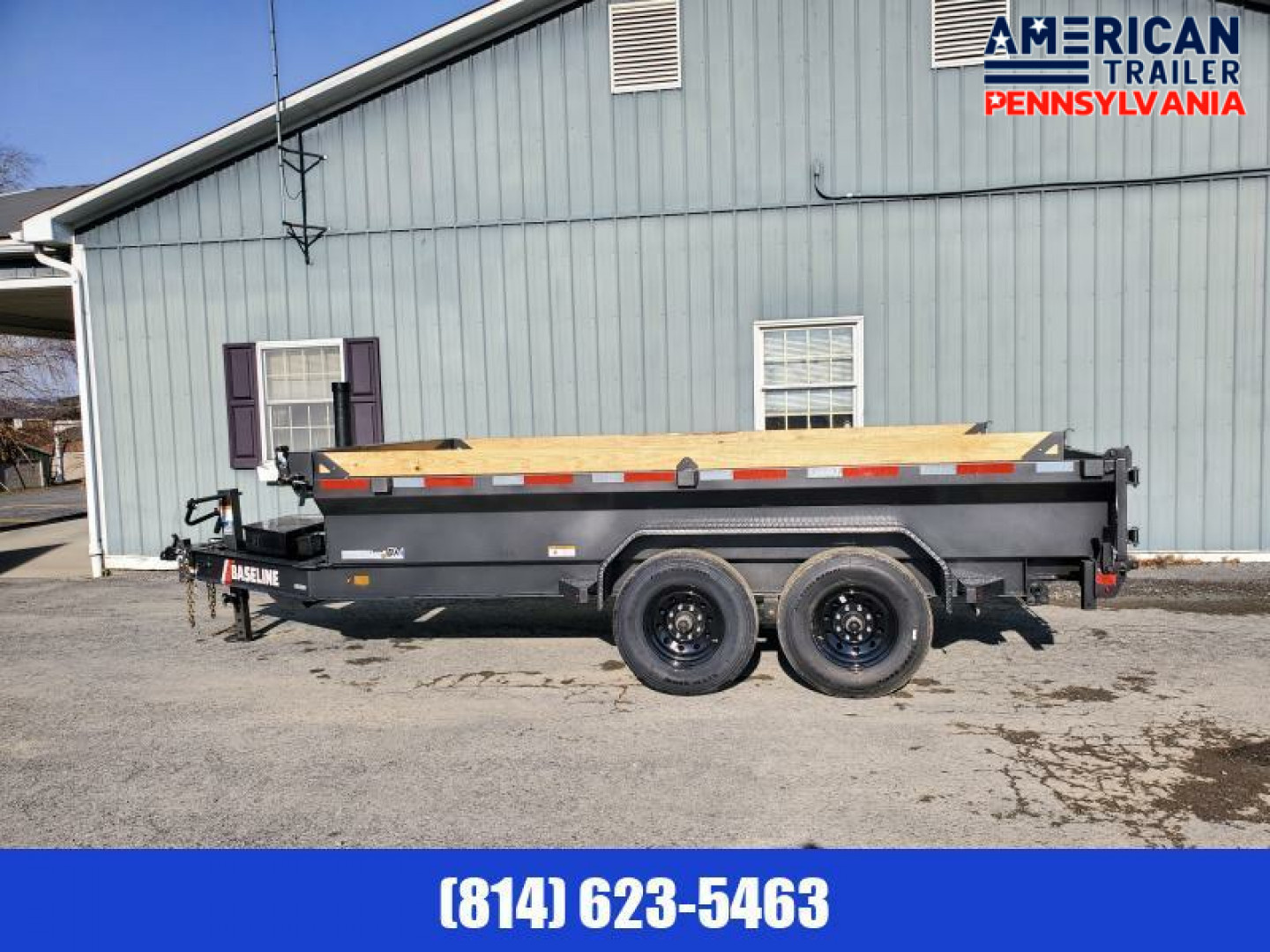 New Baseline Low Pro Dump Trailer / 16K GVWR / 82"x14' / Tarp Kit