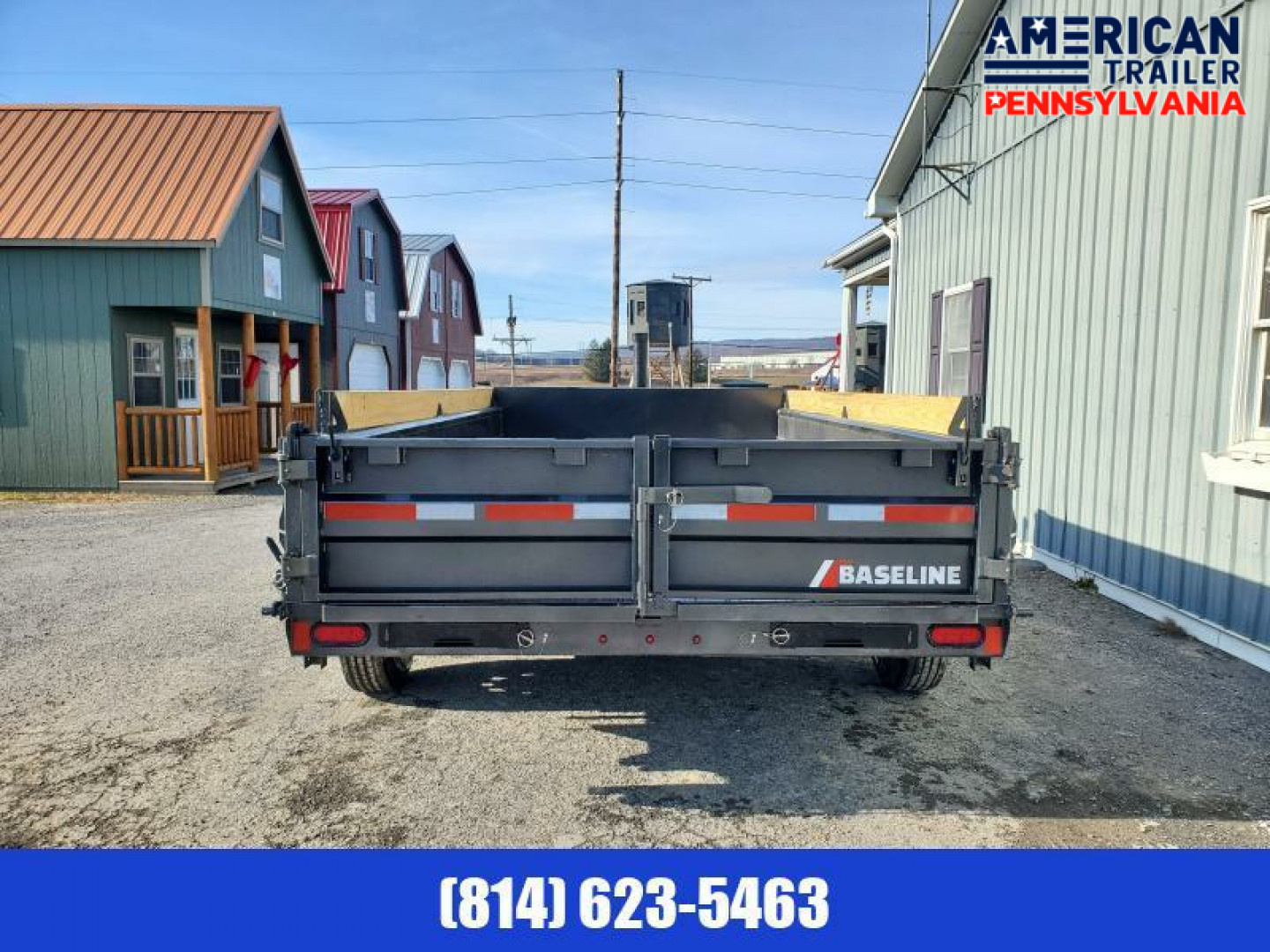 New Baseline Low Pro Dump Trailer / 16K GVWR / 82"x14' / Tarp Kit