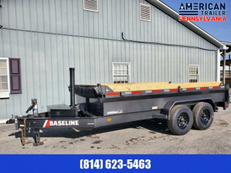 New Baseline Low Pro Dump Trailer / 16K GVWR / 82 x14' / Tarp Kit