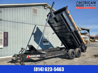 New Baseline Low Pro Dump Trailer / 16K GVWR / 82"x14' / Tarp Kit