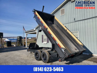 New Baseline Low Pro Dump Trailer / 16K GVWR / 82"x14' / Tarp Kit