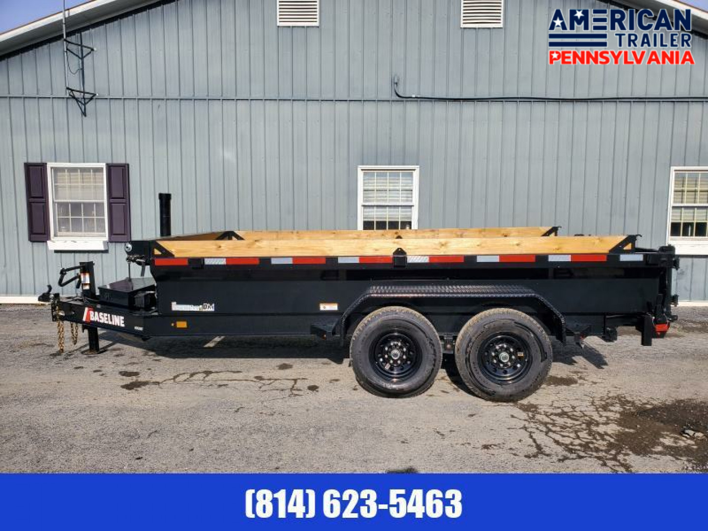 New Baseline Low Pro Dump Trailer / 16K GVWR / 82"x14' / Tarp Kit