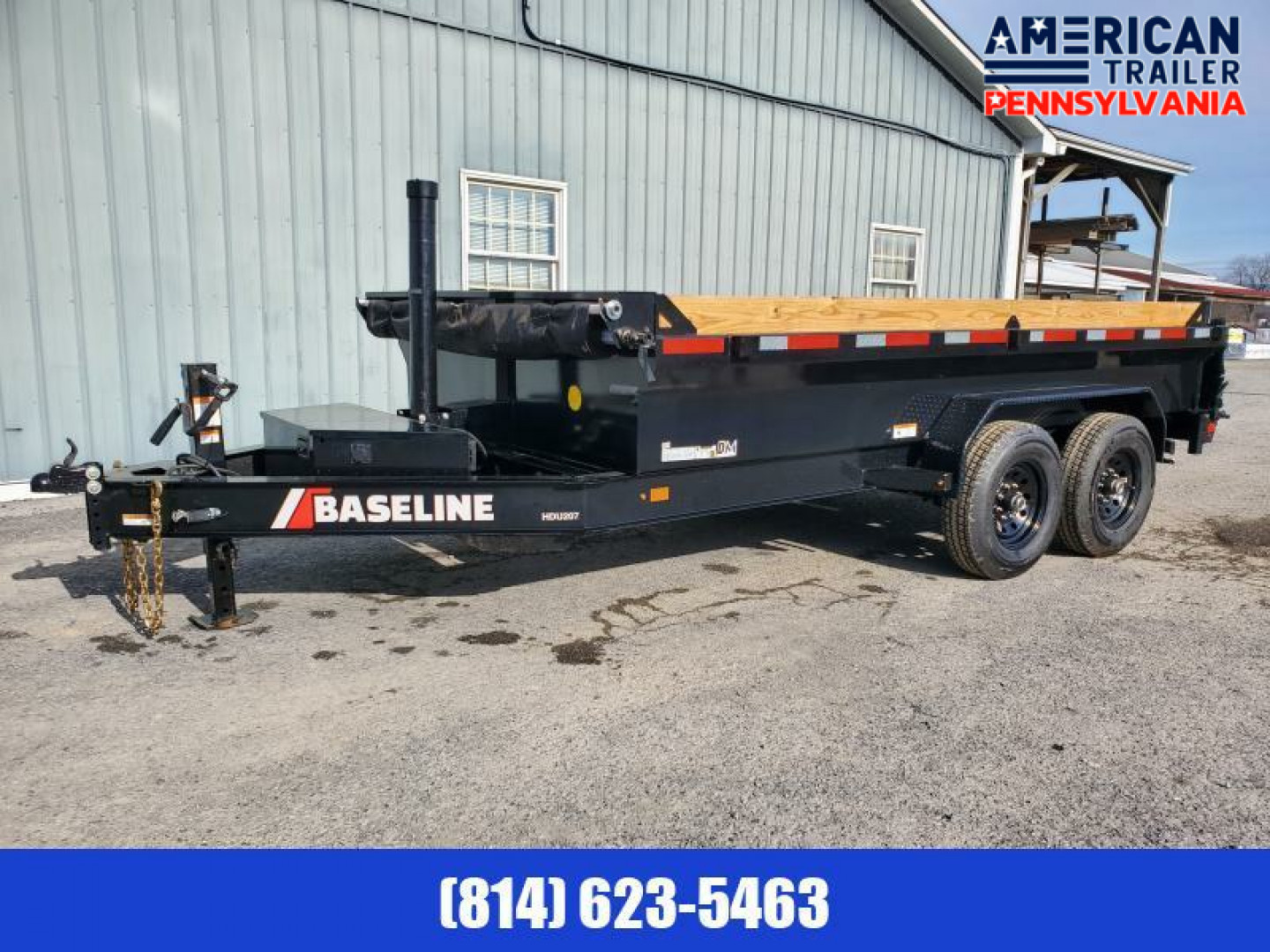 New Baseline Low Pro Dump Trailer / 16K GVWR / 82"x14' / Tarp Kit