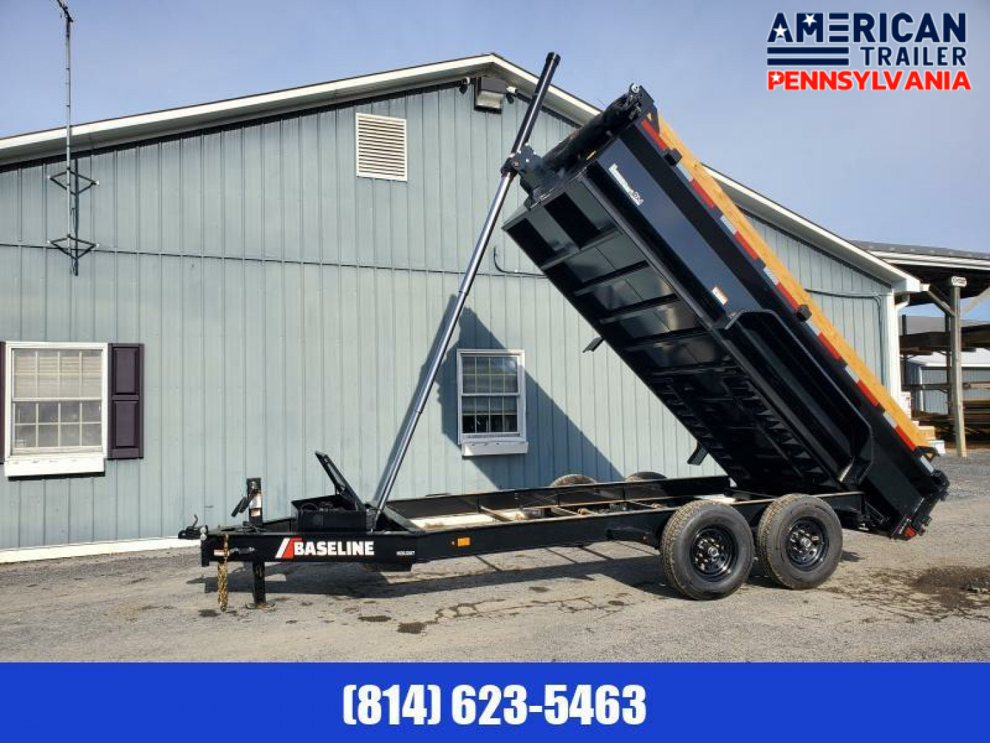 New Baseline Low Pro Dump Trailer / 16K GVWR / 82"x14' / Tarp Kit