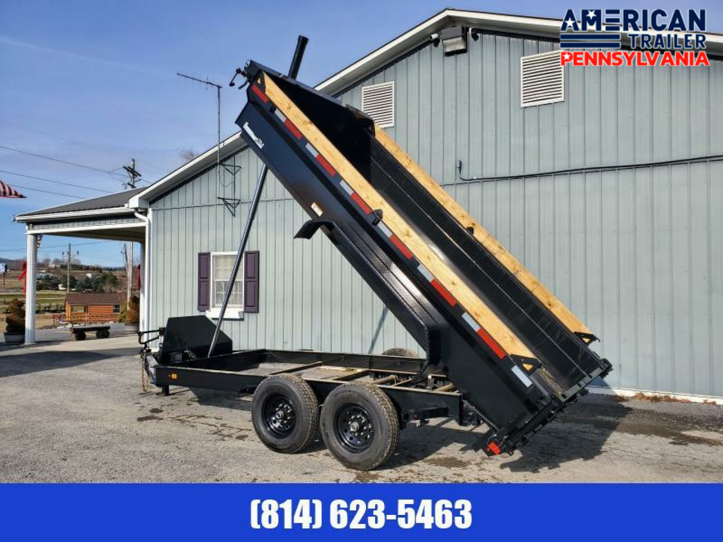 New Baseline Low Pro Dump Trailer / 16K GVWR / 82"x14' / Tarp Kit