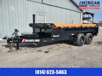 New Baseline Low Pro Dump Trailer / 16K GVWR / 82"x14' / Tarp Kit