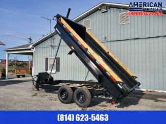 New Baseline Low Pro Dump Trailer / 16K GVWR / 82"x14' / Tarp Kit