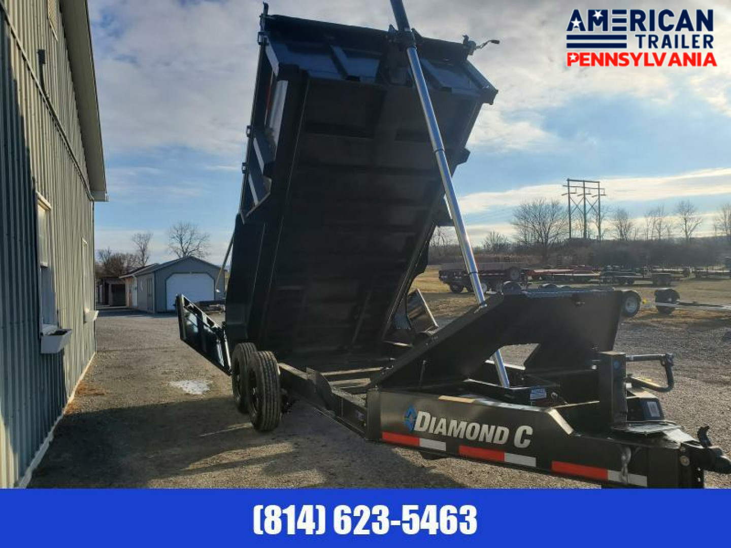 New Diamond C Telescopic Dump Trailer / 82"x14' / 14.9K GVWR