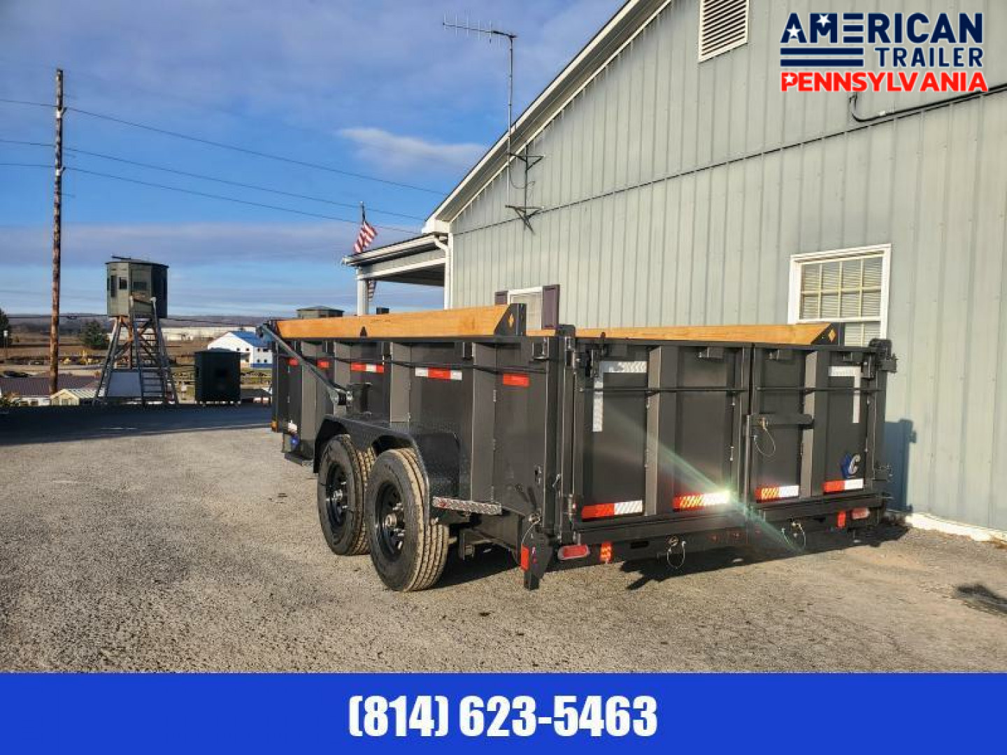 New Diamond C Telescopic Dump Trailer / 82"x14' / 14.9K GVWR