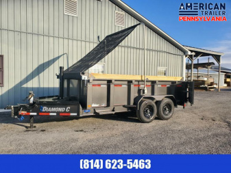New Diamond C Telescopic Dump Trailer / 82"x14' / 14.9K GVWR