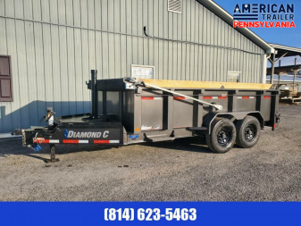 New Diamond C Telescopic Dump Trailer / 82 x14' / 14.9K GVWR