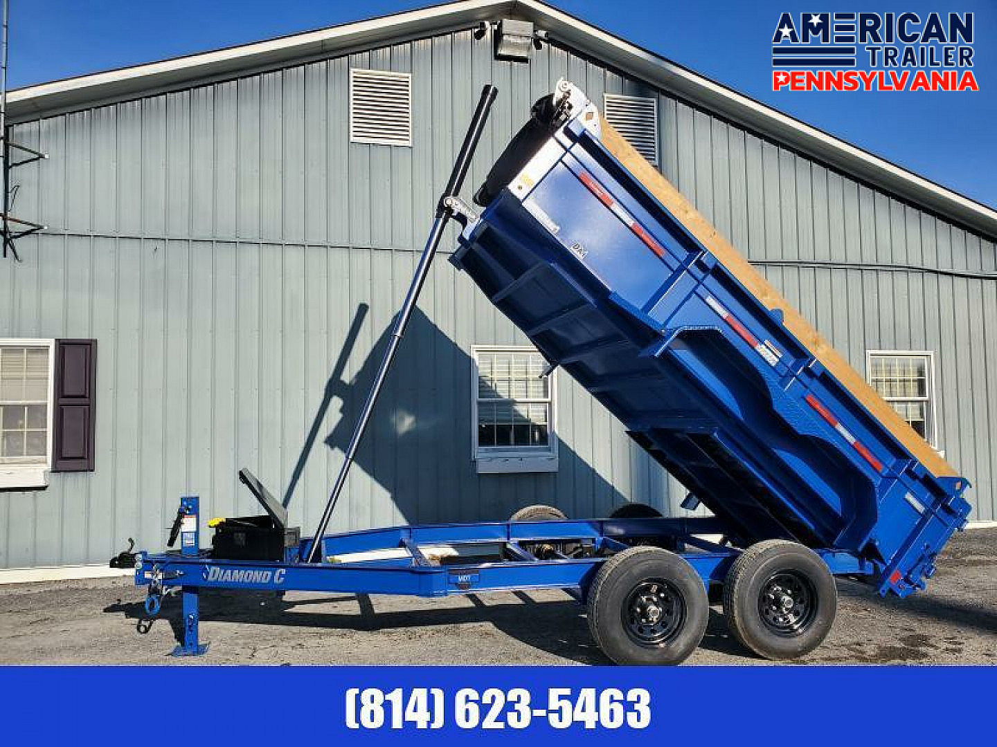 New Diamond C Trailers Dump Trailer /9.8K GVWR / 77"x12' / Tarp Kit