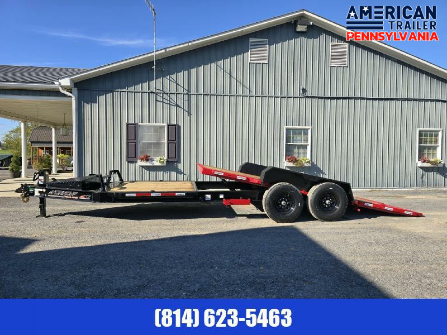 New Horizon Tilt Deck Equipment Trailer / 83"x22' / 15.2K GVWR
