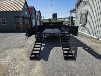 New Horizon Dump Trailer / 80"x12' / 14K GVWR / Ramps / Tarp Kit