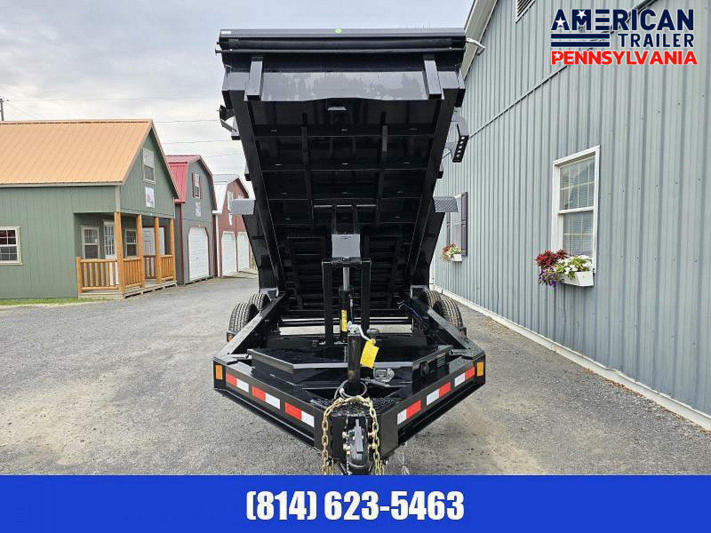 New Delco Dump Trailer / 72"x12' / 9.9K GVWR / Tarp / Ramps